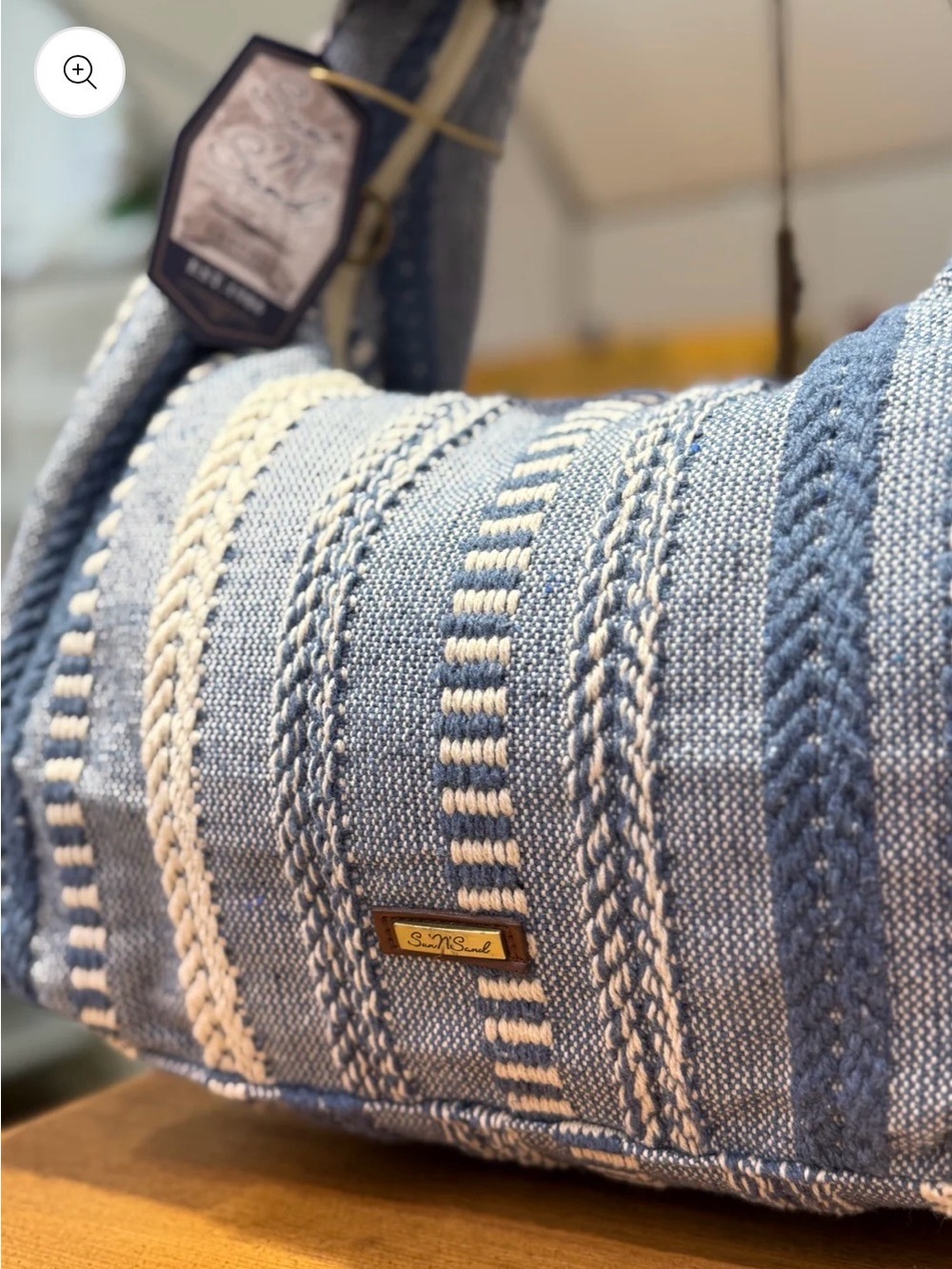 “Boho Woven Shoulder Bag | Summer Coastal Vibes | Sun N Sand” - Picture 3 of 7